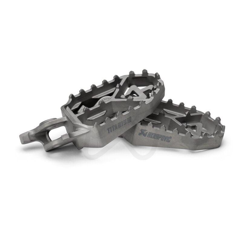 Akrapovic Adventure - Fußrasten | SET | ABE | Titan | FAHRER |  passend für Honda CRF 1000 L Africa Twin - Modelle (2016-2019)