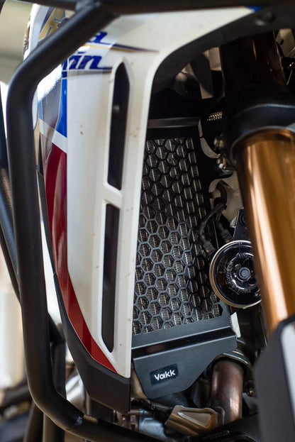Yakk EXP Kühlerschutz / Radiator | schwarz | passend für Honda CRF 1100 Africa Twin - Modelle (2020-2025)
