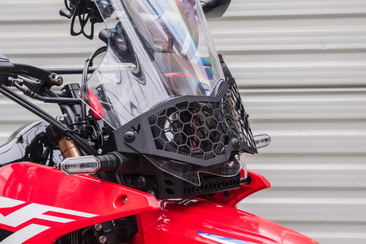 Yakk EXP Schweinwerferschutz | abnehmbar | schwarz | passend für Honda CRF 300 Rally - Modelle (2021-2026)