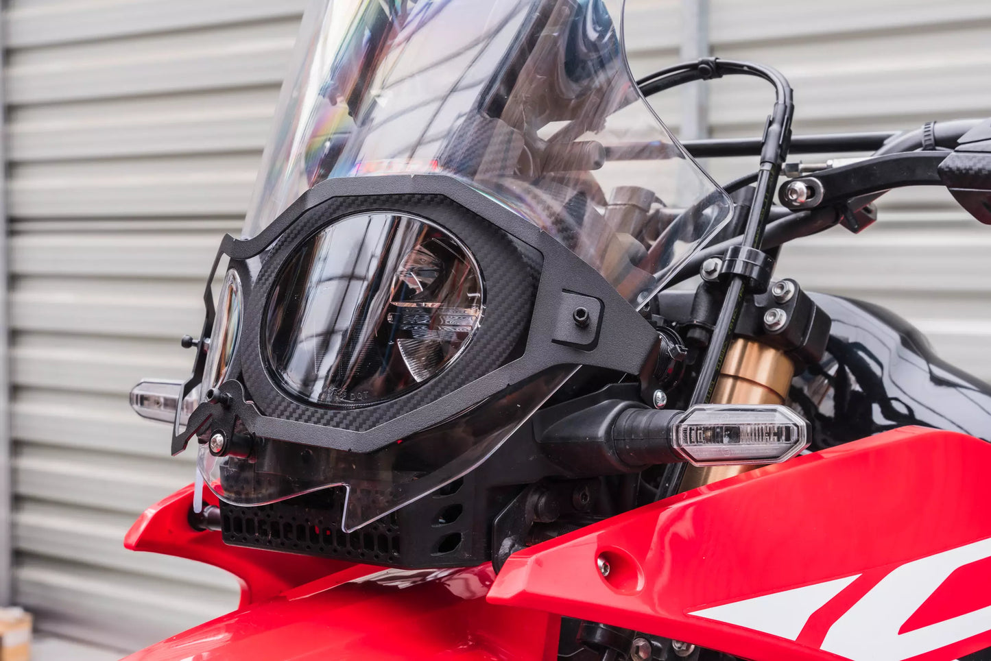 Yakk EXP Schweinwerferschutz | abnehmbar | schwarz | passend für Honda CRF 300 Rally - Modelle (2021-2026)
