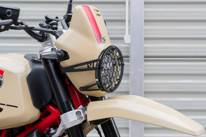 Protezione faro Yakk EXP | rimovibile | nero | adatto per modelli BMW R12 G/S (2024-2026)