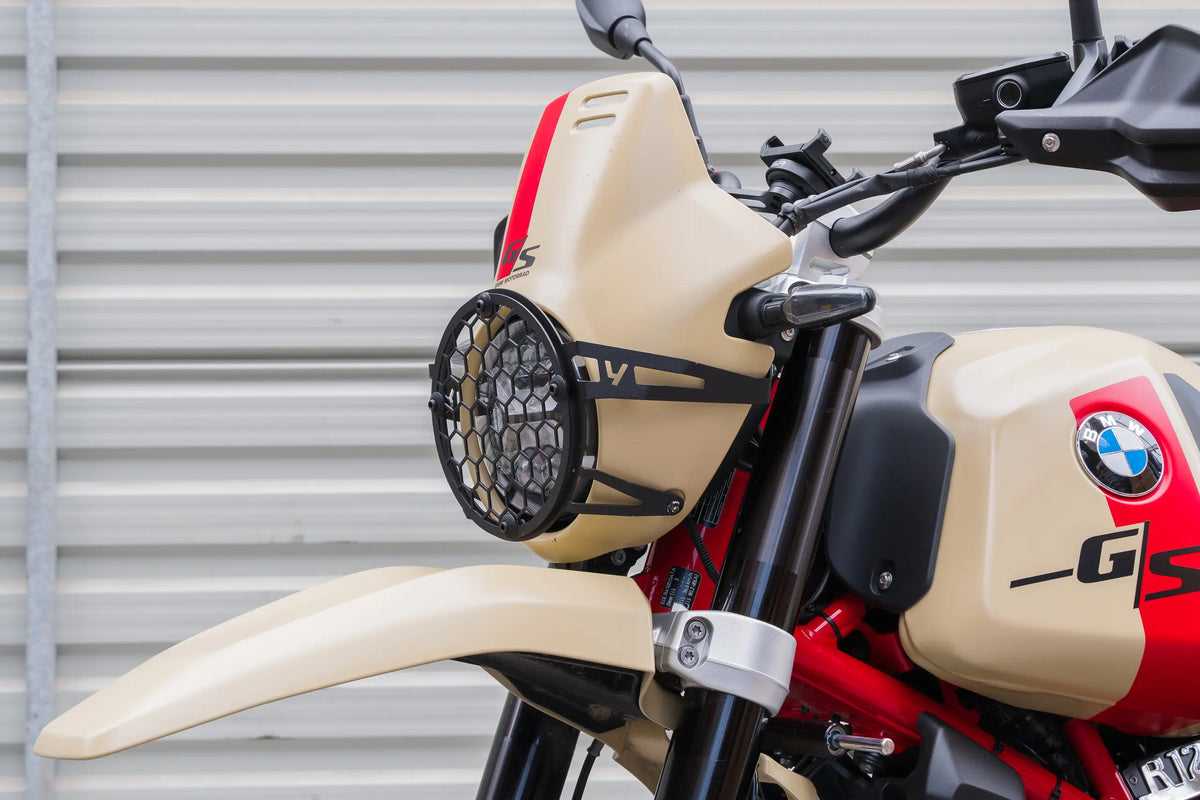 Protezione faro Yakk EXP | rimovibile | nero | adatto per modelli BMW R12 G/S (2024-2026)
