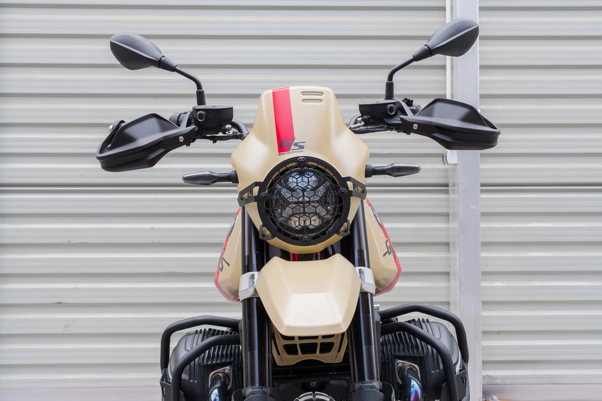 Protezione faro Yakk EXP | rimovibile | nero | adatto per modelli BMW R12 G/S (2024-2026)