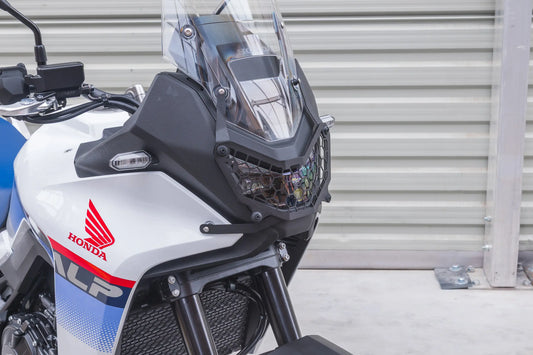 Yakk EXP Schweinwerferschutz | abnehmbar | schwarz | passend für Honda XL750 - Modelle (2025-2026)