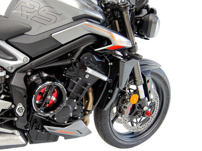 DBK Special Parts | PFAN04 - Triumph | Front Achsprotektoren | Vorne | passend für Triumph Street Triple 765 - Modelle (2017-2024)