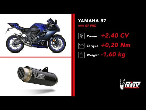 MIVV "GP PRO" CARBON Komplettanlage | ABE | E-Geprüft | passend für Yamaha YZF-R7 (Euro 5) - Modelle (2021-2024)