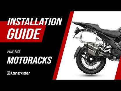 LoneRider | MotoRacks - Motorrad-Kofferträger | Silber | passend für BMW R 1300 GS