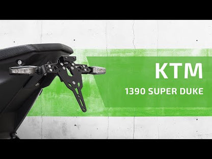 ZIEGER X-Line Kennzeichenhalter | mit E-Nummer | passend für KTM 1390 Super Duke R & KTM 990 Duke - Modelle (2024-2025)