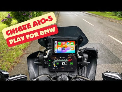 Chigee AI0-5-Play Edition | mit Carplay für Apple und Android Auto | passend für BMW Motorrad Navigation