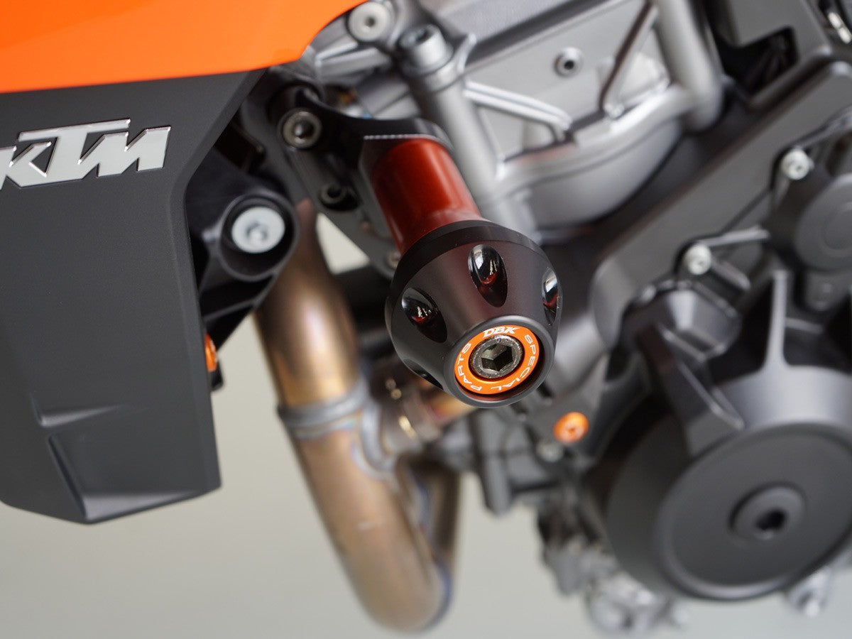 DBK Special Parts | PTKTM01 - KTM | BLACK | Sturzpad Kit | passend für KTM 990 Duke - Modelle (2024)