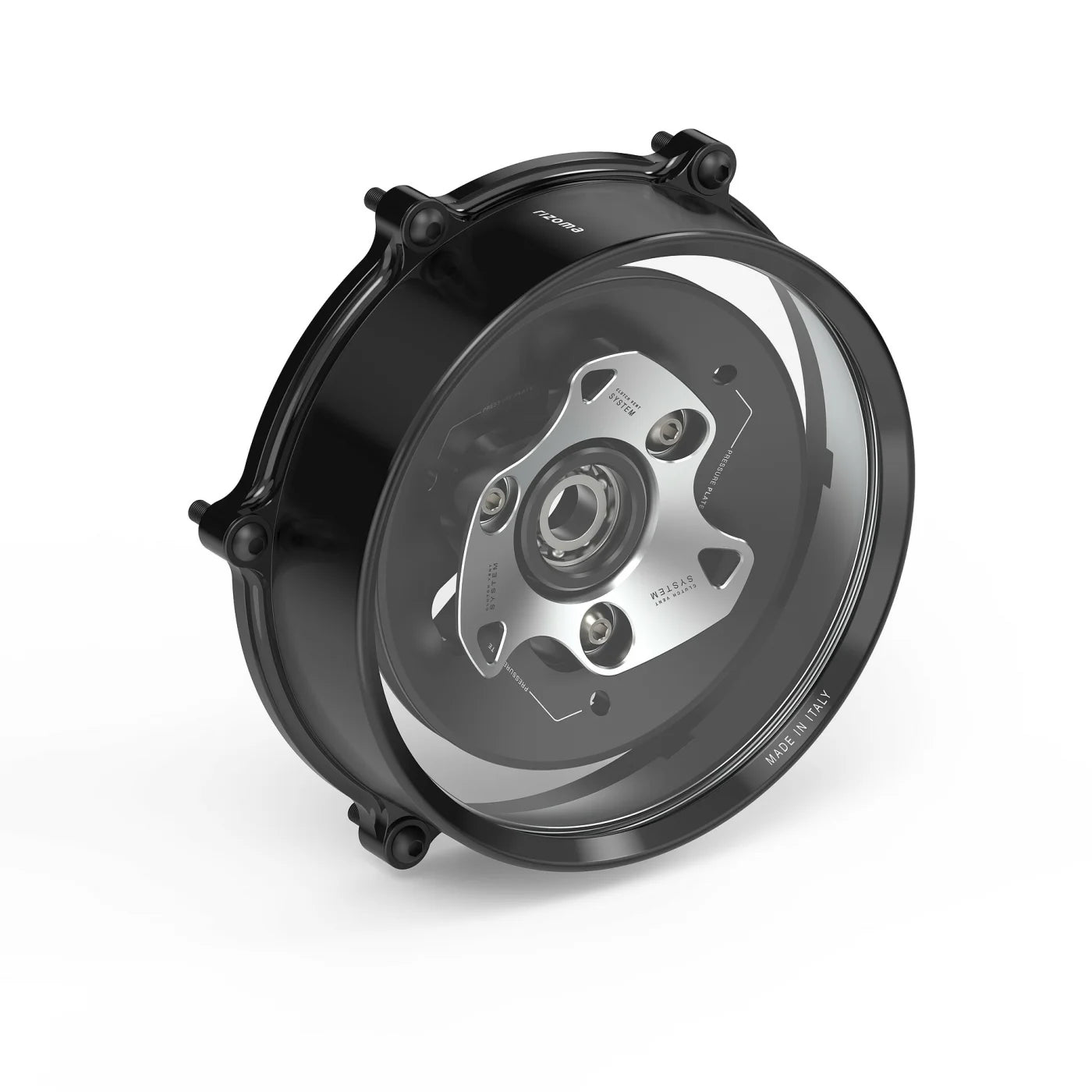 Rizoma Kupplungsdeckel | Klar | Silber | passend für Panigale / Streetfighter V2 - Modelle