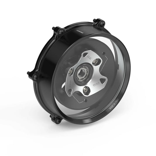 Rizoma Kupplungsdeckel | Klar | Silber | passend für Panigale / Streetfighter V2 - Modelle