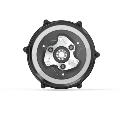 Rizoma Kupplungsdeckel | Klar | Silber | passend für Panigale / Streetfighter V2 - Modelle