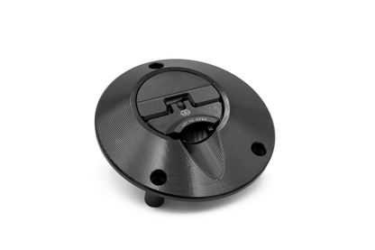 Gilles Tooling FCAP2 Quick-Release Tankdeckel | schwarz/rot | eintragungsfrei | passend für Triumph Street Triple 765 RS (H801) - Modelle (2023 - )