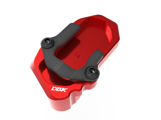 DBK Special Parts | BAC14 - BMW | ROT | Erhöhter Seitenständerfuß 18 mm | passend für BMW R 1300 GS / Adventure - Modelle (2025-2026)