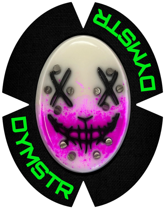 DymoStar JOKER FACE MOUTH COLOR | Funken Knieschleifer mit Titan | Pink Grün