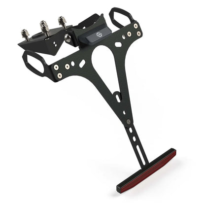 Raximo Kennzeichenhalter | inkl. CNC gefräste Kennzeichenbeleuchtung mit E-Nummer | passend für Kawasaki Z1100 / SE - Modelle (2026)