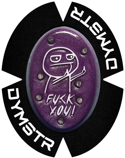 DymoStar MEME FACE | Funken Knieschleifer mit Titan | Metallic Violett