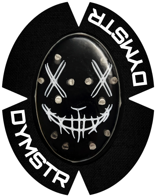 DymoStar JOKER FACE ONE COLOR | Funken Knieschleifer mit Titan | Schwarz