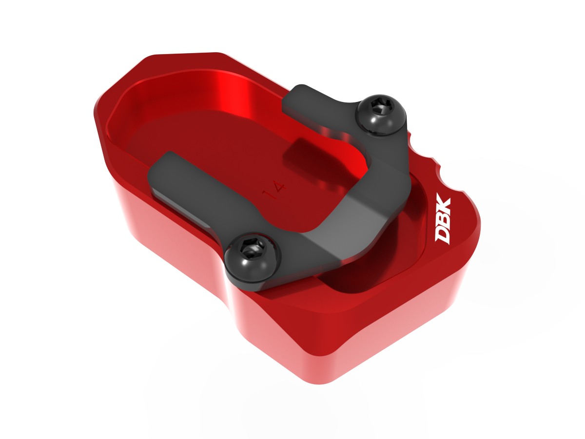 DBK Special Parts | BAC14 - BMW | ROT | Erhöhter Seitenständerfuß 18 mm | passend für BMW R 1300 GS / Adventure - Modelle (2025-2026)
