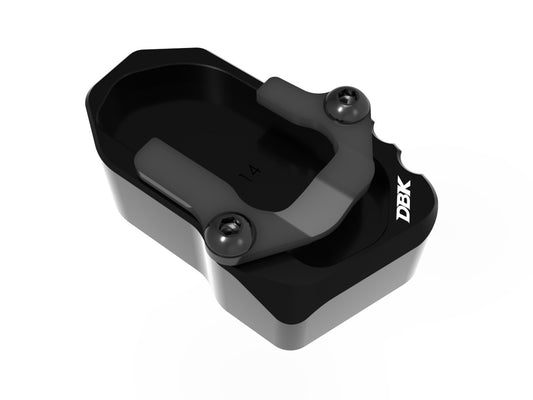 DBK Special Parts | BAC14 - BMW | SCHWARZ | Erhöhter Seitenständerfuß 18 mm | passend für BMW R 1300 GS / Adventure - Modelle (2025-2026)