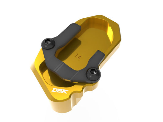 DBK Special Parts | BAC14 - BMW | GOLD | Erhöhter Seitenständerfuß 18 mm | passend für BMW R 1300 GS / Adventure - Modelle (2025-2026)
