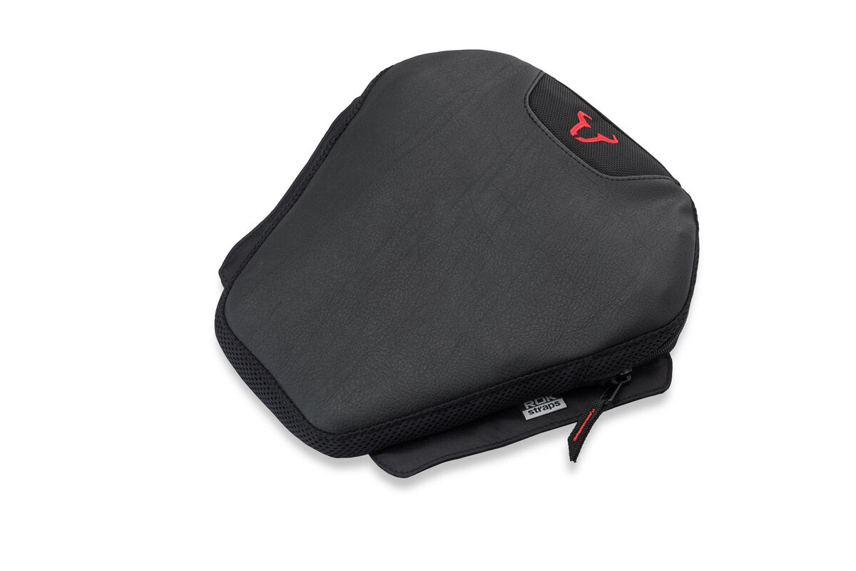 SW-Motech TRAVELLER RIDER Komfortkissen | Schwarz. 30,5 x 30 cm. M. Polyurethan-Luftpolster.
