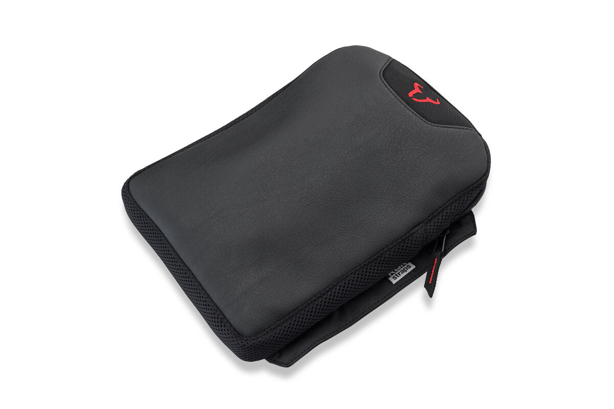 SW-Motech TRAVELLER PILLION Komfortkissen | Schwarz. 22 x 30 cm. Mit Polyurethan-Luftpolster.