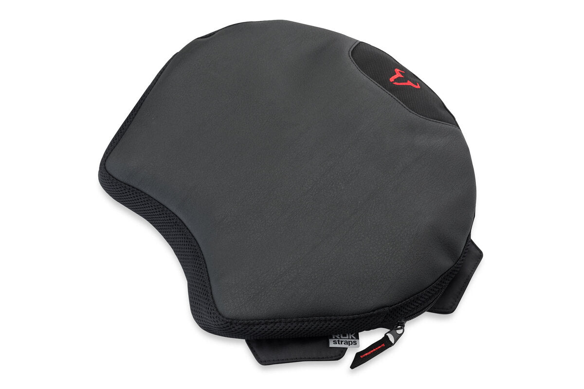 SW-Motech TRAVELLER SMART Komfortkissen | Schwarz. 33,5 x 38 cm. Mit Polyurethan-Luftpolster