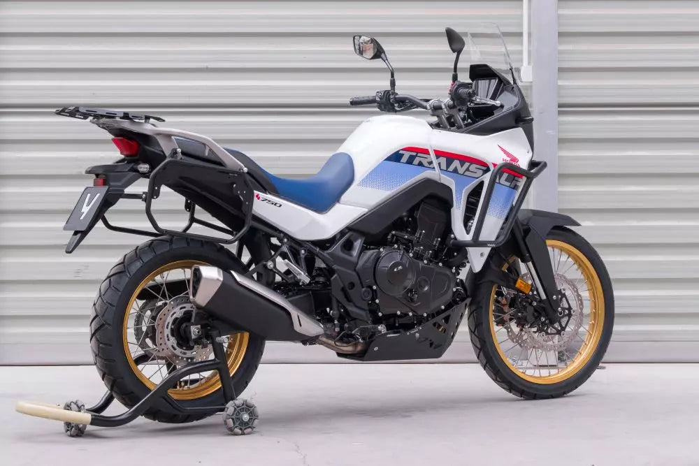 Yakk EXP Seitenkoffer / Satteltaschenhalter | schwarz | passend für Honda XL750 Transalp - Modelle (2023-2026)