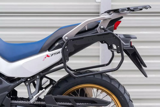 Yakk EXP Seitenkoffer / Satteltaschenhalter | schwarz | passend für Honda XL750 Transalp - Modelle (2023-2026)