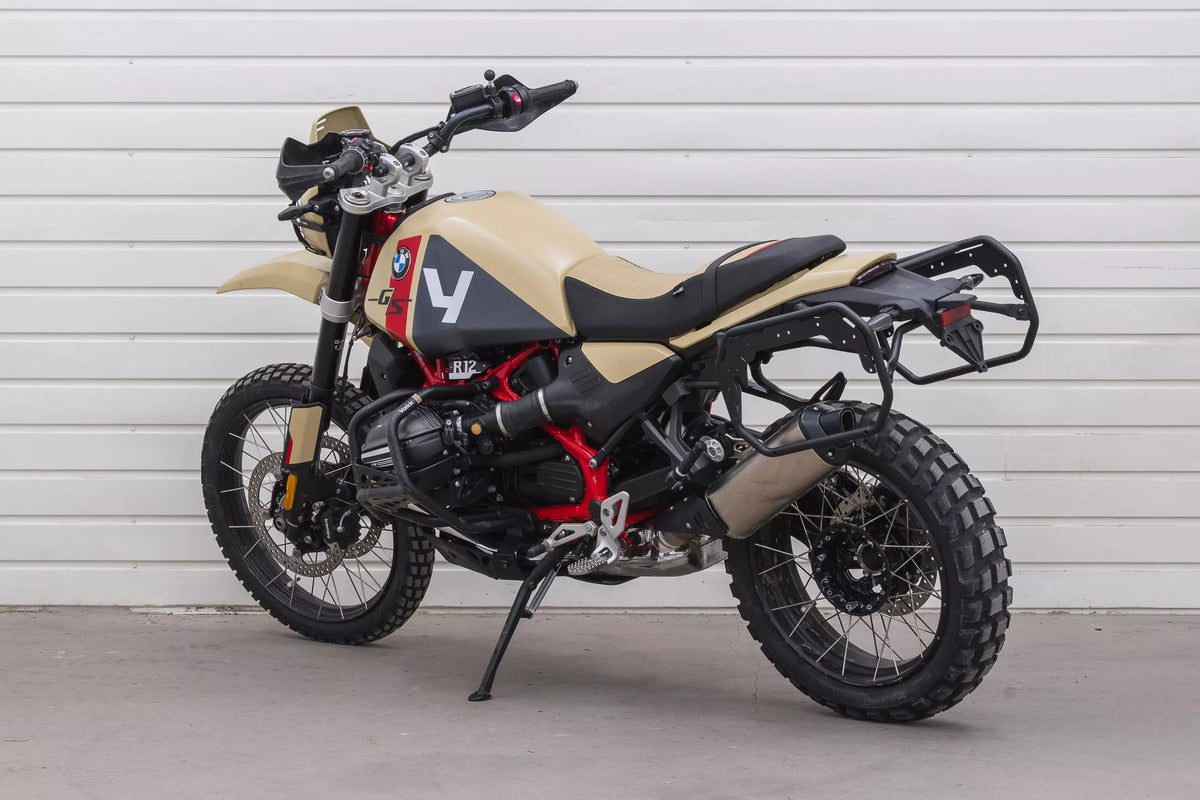 Supporto per valigie laterali / borse Yakk EXP | nero | adatto per modelli BMW R12 G/S (2024-2026)