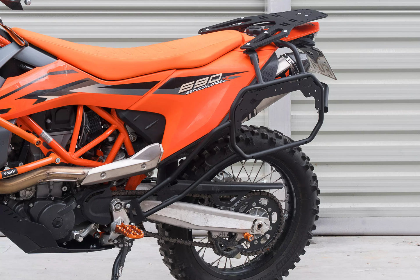 Yakk EXP Seitenkofferträger | schwarz | passend für KTM 690 Enduro R - Modelle (2019-2026)