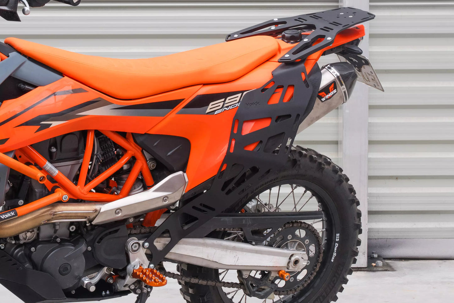 Yakk EXP Seitenkoffer / Satteltaschenhalter  | schwarz | passend für KTM 690 Enduro R - Modelle (2019-2026)