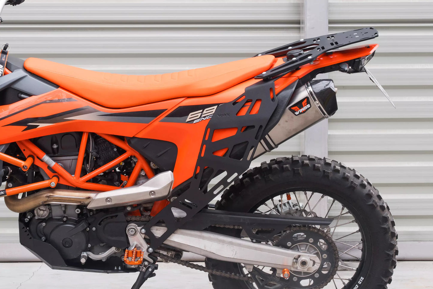 Yakk EXP Seitenkoffer / Satteltaschenhalter  | schwarz | passend für KTM 690 Enduro R - Modelle (2019-2026)