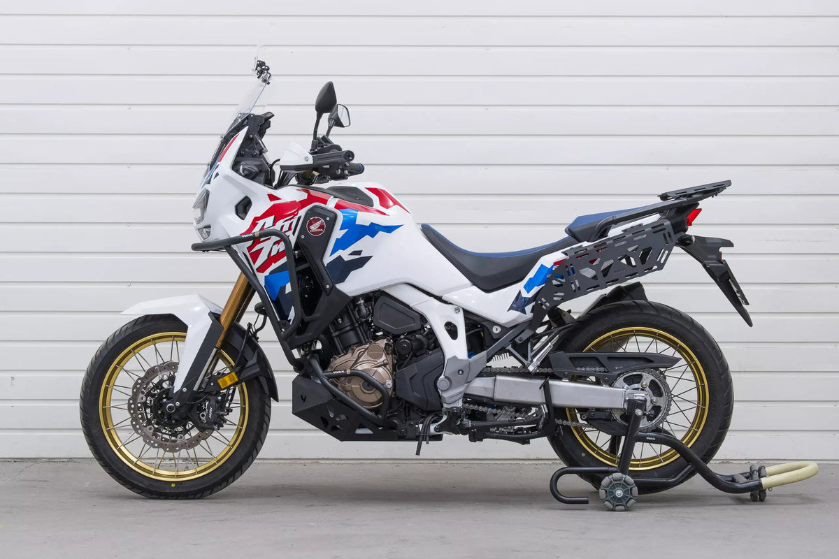 Supporto per valigie laterali / borse laterali Yakk EXP | nero | adatto per modelli Honda CRF 1100 Africa Twin (2020-2025)