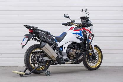 Supporto per valigie laterali / borse laterali Yakk EXP | nero | adatto per modelli Honda CRF 1100 Africa Twin (2020-2025)