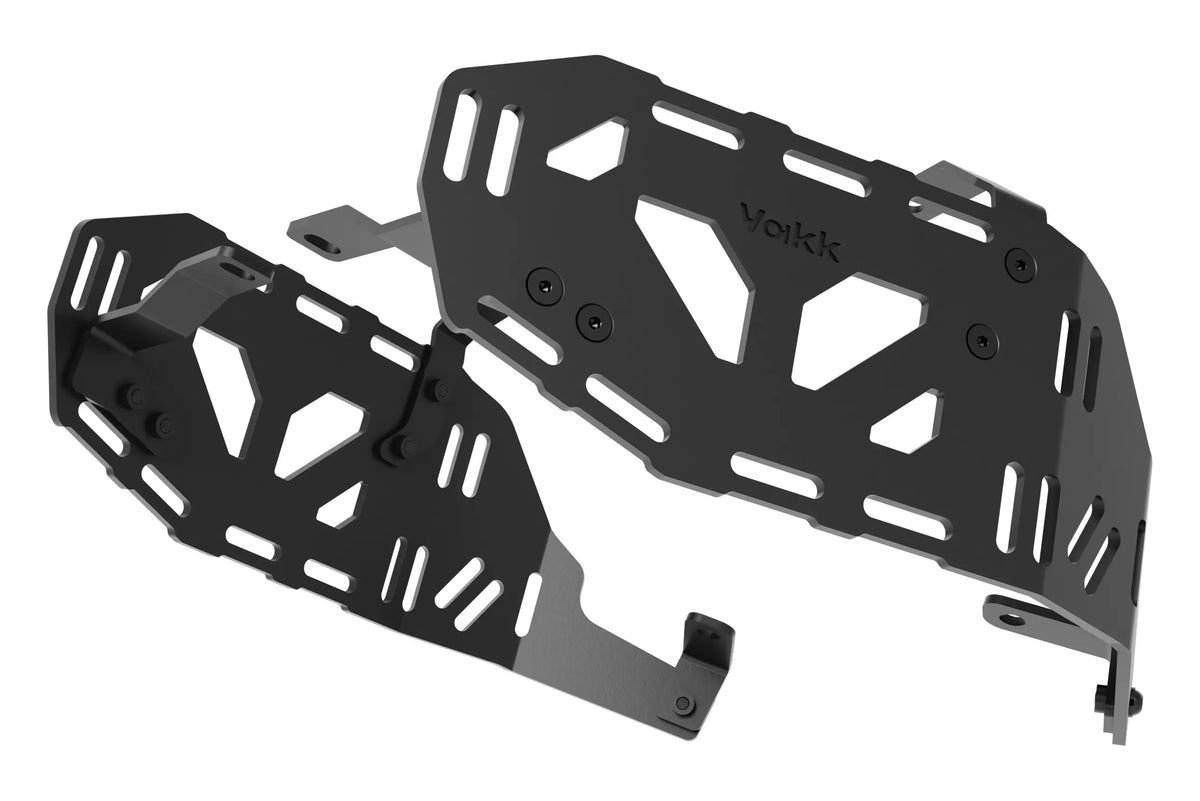 Soportes para maletas laterales / alforjas Yakk EXP | negro | compatible con modelos Honda CRF 1100 Africa Twin (2020-2025)