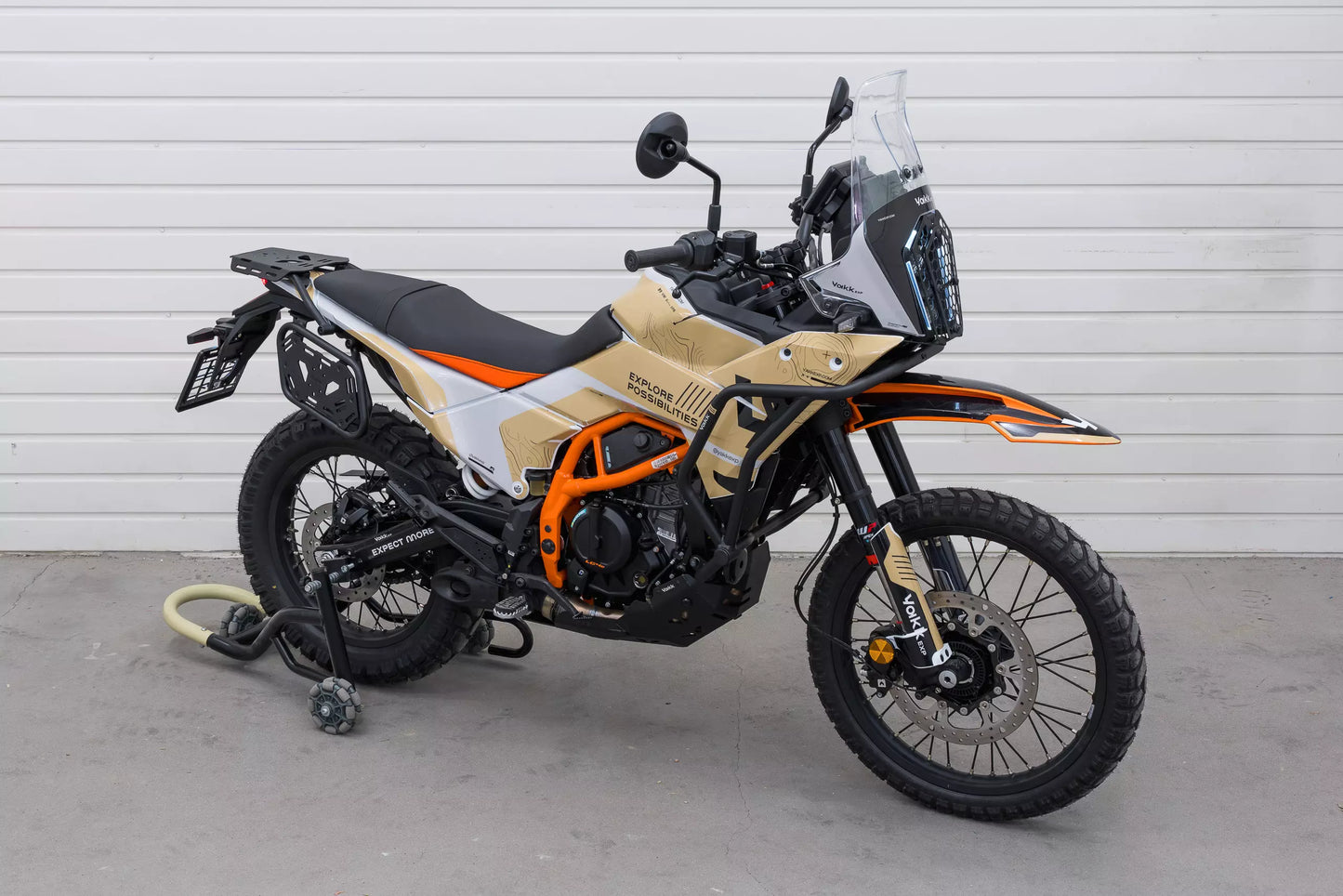 Yakk EXP Seitenkoffer / Satteltaschenhalter | schwarz | passend für KTM 125 Enduro R - Modelle (2025)