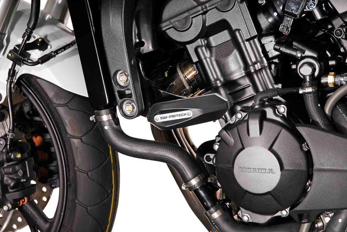 SW-Motech Sturzpad-Kit | Schwarz. Honda CB600F (07-13), CBF600 S/N (08-09).