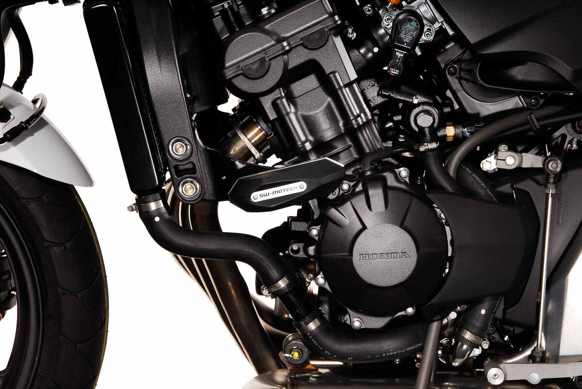 SW-Motech Sturzpad-Kit | Schwarz. Honda CB600F (07-13), CBF600 S/N (08-09).