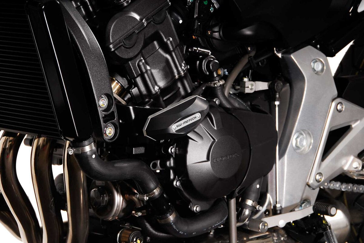 SW-Motech Sturzpad-Kit | Schwarz. Honda CB600F (07-13), CBF600 S/N (08-09).