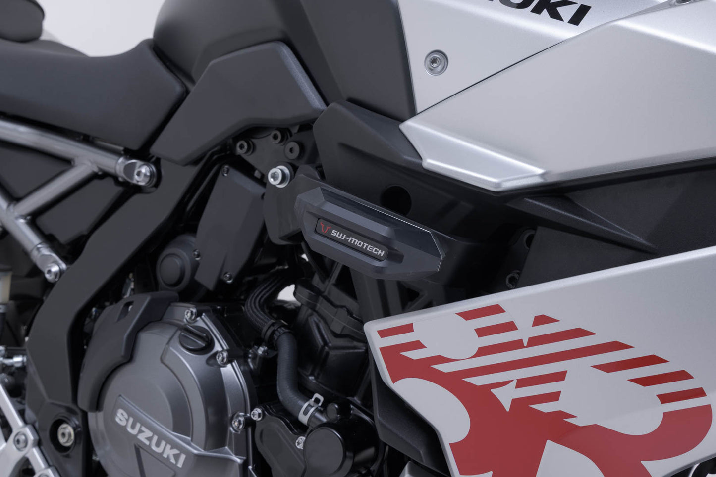 SW-Motech Sturzpad-Kit | Schwarz. Suzuki GSX-8R (22-).
