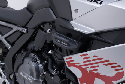SW-Motech Sturzpad-Kit | Schwarz. Suzuki GSX-8R (22-).