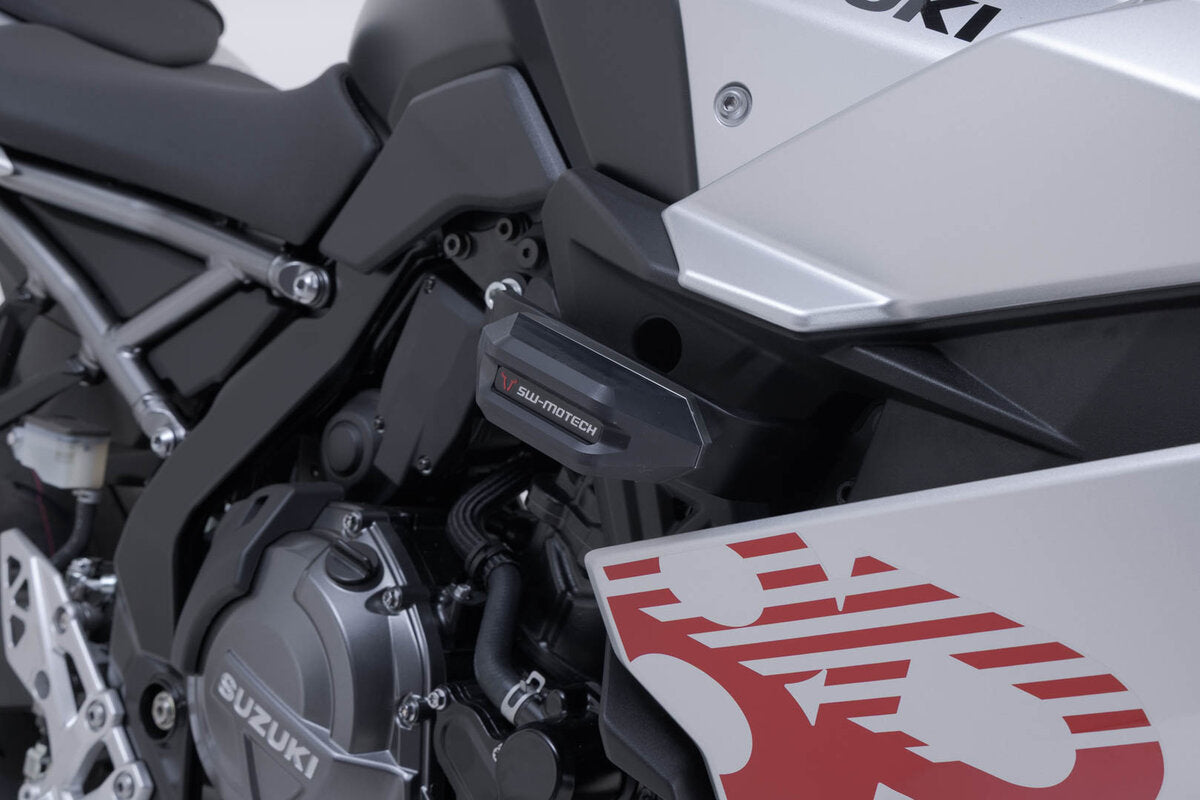 SW-Motech Sturzpad-Kit | Schwarz. Suzuki GSX-8R (22-).