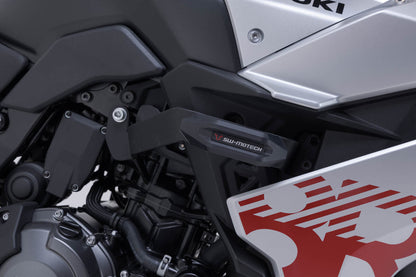 SW-Motech Sturzpad-Kit | Schwarz. Suzuki GSX-8R (22-).