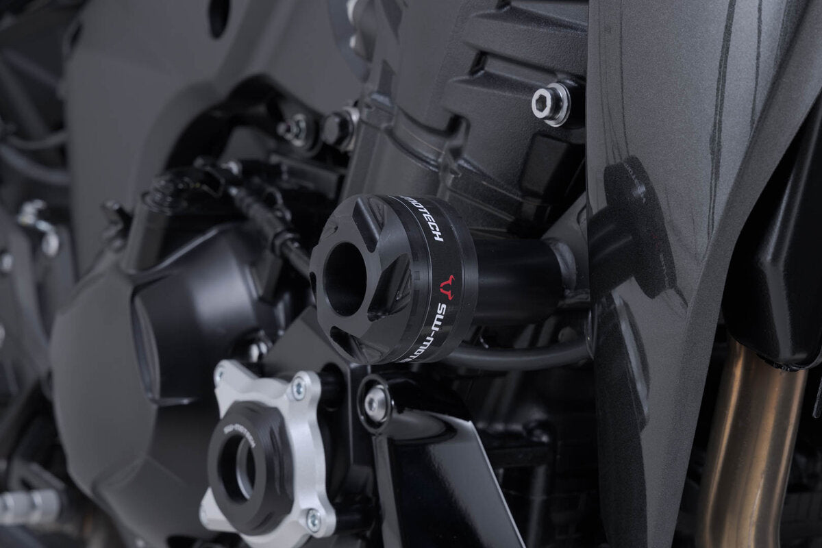 SW-Motech Sturzpad-Kit | Schwarz. Kawasaki Z900-Modelle (25-26).