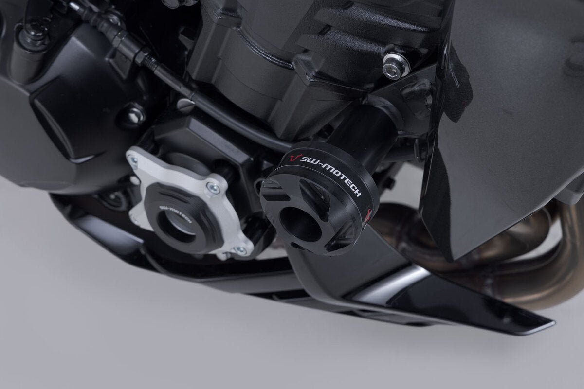 SW-Motech Sturzpad-Kit | Schwarz. Kawasaki Z900-Modelle (25-26).