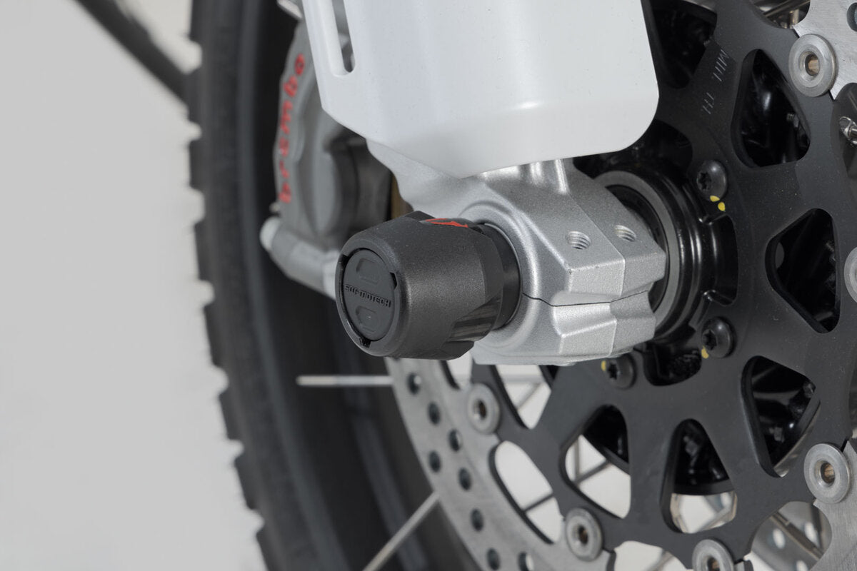 SW-Motech Sturzpad-Kit für Vorderachse | Schwarz. Ducati Modelle.