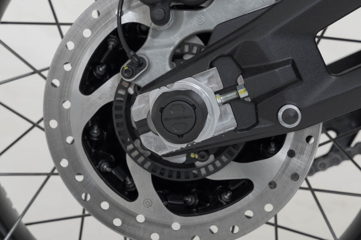 SW-Motech Sturzpad-Kit für Hinterachse | Schwarz. Ducati-Modelle (14-).